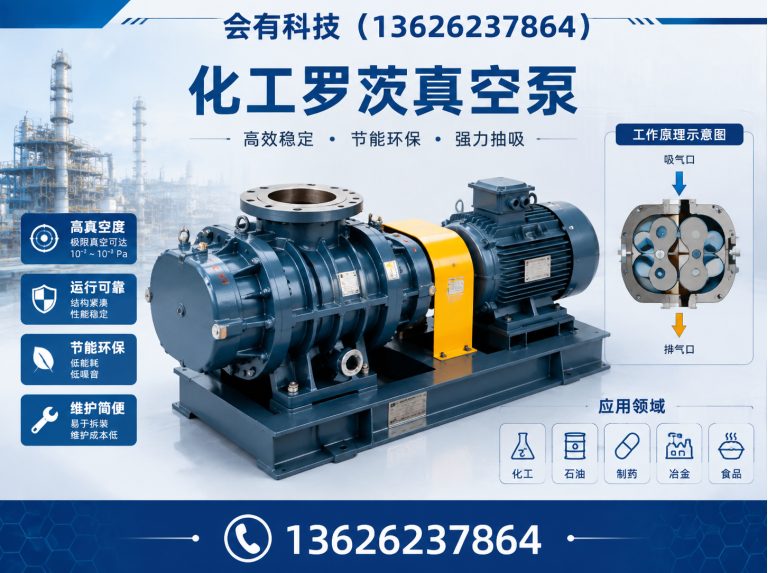 江阴市化工罗茨真空泵展示图